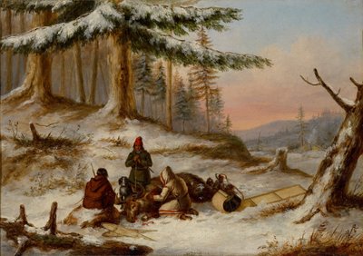 Cazadores de Alces de Cornelius Krieghoff